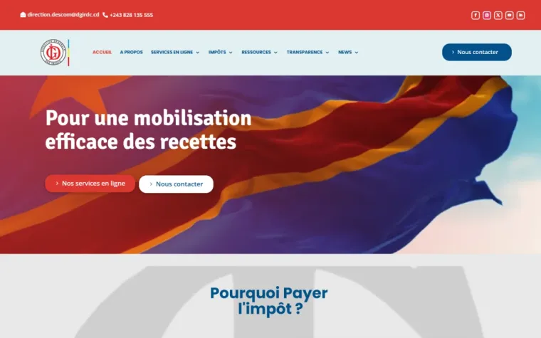 Le site de la DGI réalisé par Explosif Média